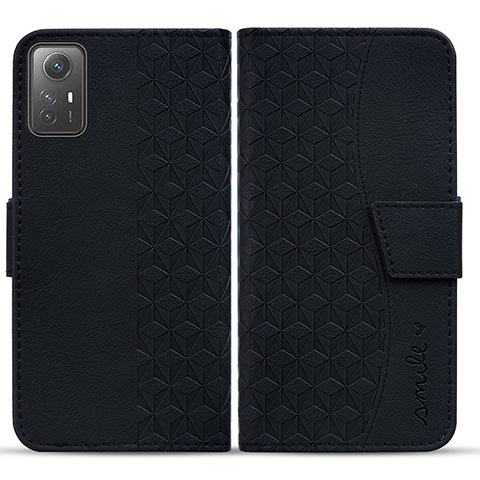 Coque Portefeuille Livre Cuir Etui Clapet HF1 pour Xiaomi Redmi Note 12S Noir