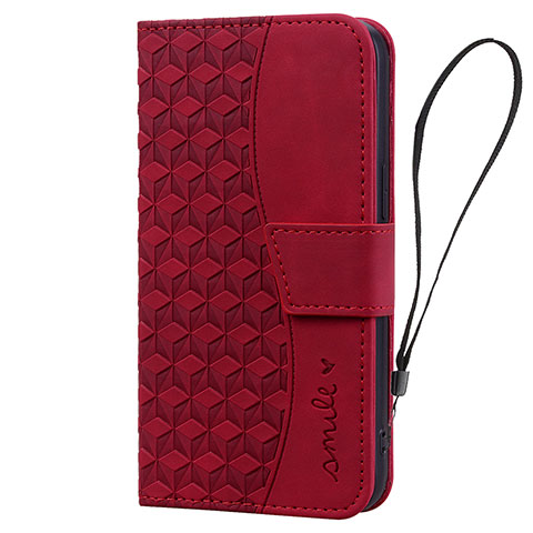 Coque Portefeuille Livre Cuir Etui Clapet HF2 pour Apple iPhone 14 Pro Max Rouge