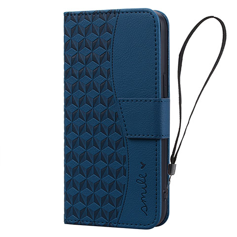 Coque Portefeuille Livre Cuir Etui Clapet HF2 pour Huawei Mate 60 Pro Bleu