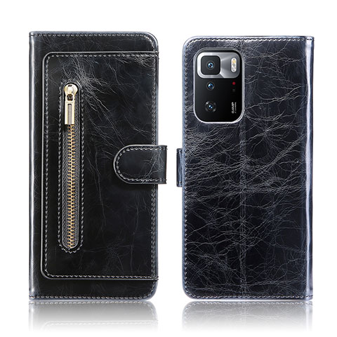 Coque Portefeuille Livre Cuir Etui Clapet JDK pour Xiaomi Poco X3 GT 5G Noir