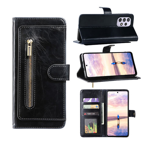 Coque Portefeuille Livre Cuir Etui Clapet JDK1 pour Samsung Galaxy A52 5G Noir