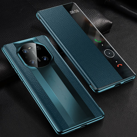 Coque Portefeuille Livre Cuir Etui Clapet K01 pour Huawei Mate 40E 5G Bleu