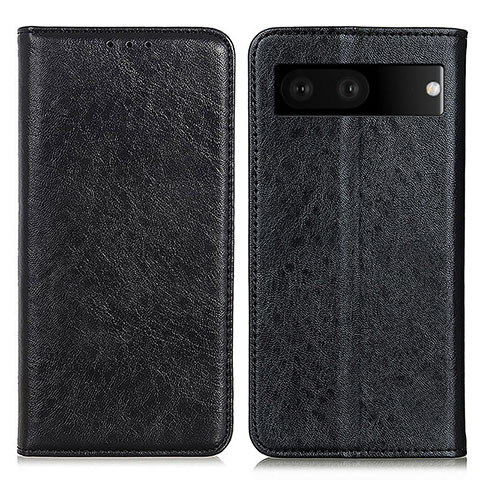 Coque Portefeuille Livre Cuir Etui Clapet K01Z pour Google Pixel 7 5G Noir