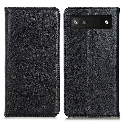 Coque Portefeuille Livre Cuir Etui Clapet K01Z pour Google Pixel 7a 5G Noir