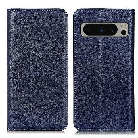 Coque Portefeuille Livre Cuir Etui Clapet K01Z pour Google Pixel 8 Pro 5G Bleu