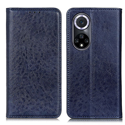 Coque Portefeuille Livre Cuir Etui Clapet K01Z pour Huawei Honor 50 5G Bleu