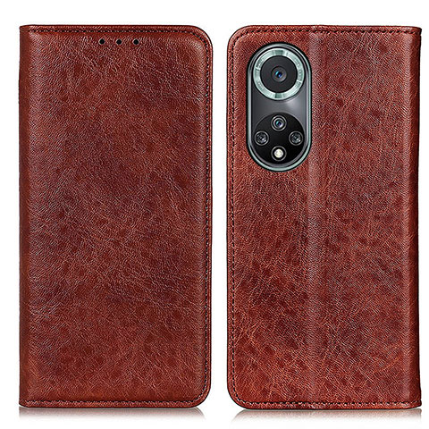 Coque Portefeuille Livre Cuir Etui Clapet K01Z pour Huawei Honor 50 Pro 5G Marron