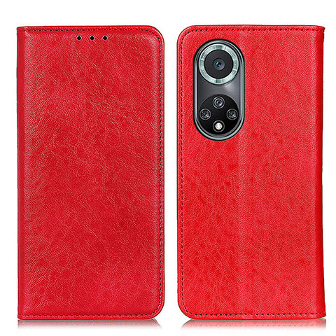 Coque Portefeuille Livre Cuir Etui Clapet K01Z pour Huawei Honor 50 Pro 5G Rouge