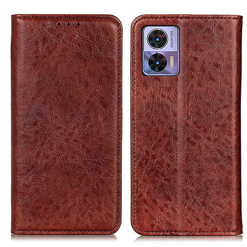 Coque Portefeuille Livre Cuir Etui Clapet K01Z pour Motorola Moto Edge 30 Neo 5G Marron