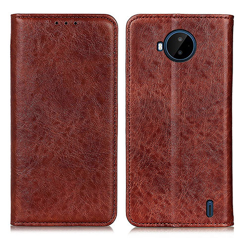 Coque Portefeuille Livre Cuir Etui Clapet K01Z pour Nokia C20 Plus Marron