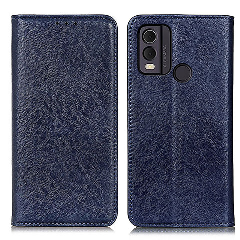 Coque Portefeuille Livre Cuir Etui Clapet K01Z pour Nokia C22 Bleu