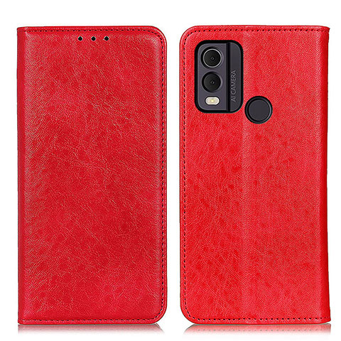 Coque Portefeuille Livre Cuir Etui Clapet K01Z pour Nokia C22 Rouge