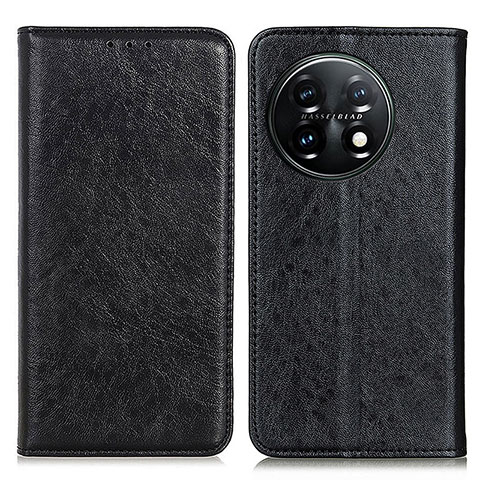 Coque Portefeuille Livre Cuir Etui Clapet K01Z pour OnePlus 11 5G Noir