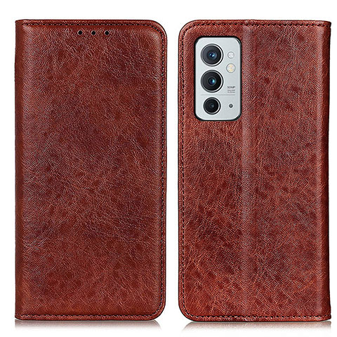 Coque Portefeuille Livre Cuir Etui Clapet K01Z pour OnePlus 9RT 5G Marron