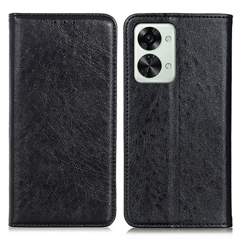 Coque Portefeuille Livre Cuir Etui Clapet K01Z pour OnePlus Nord 2T 5G Noir