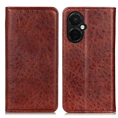 Coque Portefeuille Livre Cuir Etui Clapet K01Z pour OnePlus Nord CE 3 5G Marron