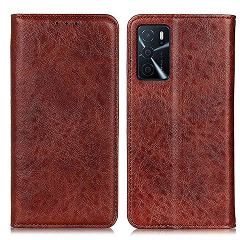 Coque Portefeuille Livre Cuir Etui Clapet K01Z pour Oppo A16s Marron