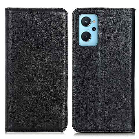 Coque Portefeuille Livre Cuir Etui Clapet K01Z pour Oppo A96 4G Noir