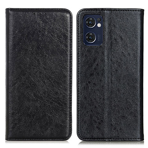 Coque Portefeuille Livre Cuir Etui Clapet K01Z pour Oppo Find X5 Lite 5G Noir