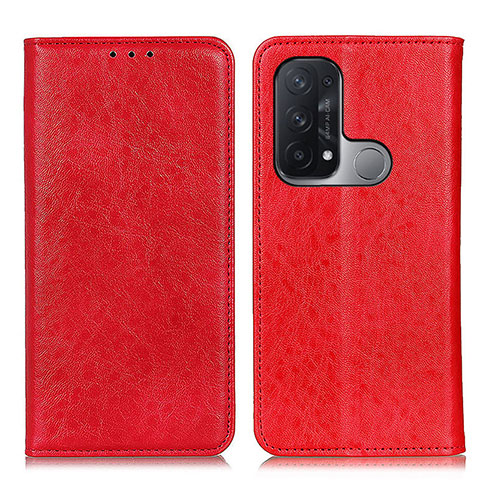 Coque Portefeuille Livre Cuir Etui Clapet K01Z pour Oppo Reno5 A Rouge