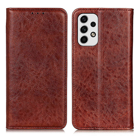 Coque Portefeuille Livre Cuir Etui Clapet K01Z pour Samsung Galaxy A23 4G Marron