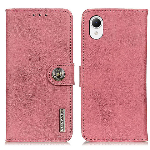 Coque Portefeuille Livre Cuir Etui Clapet K01Z pour Samsung Galaxy A23 5G SC-56C Rose