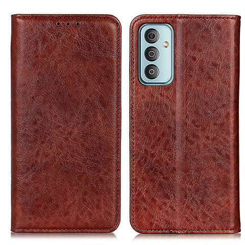 Coque Portefeuille Livre Cuir Etui Clapet K01Z pour Samsung Galaxy F13 4G Marron