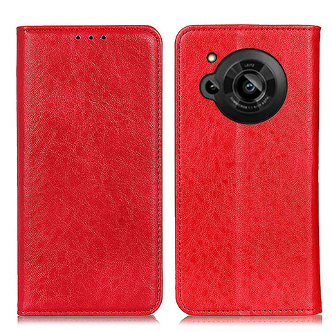 Coque Portefeuille Livre Cuir Etui Clapet K01Z pour Sharp Aquos R7 Rouge