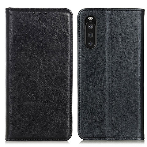 Coque Portefeuille Livre Cuir Etui Clapet K01Z pour Sony Xperia 10 III Lite Noir