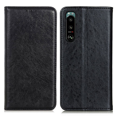 Coque Portefeuille Livre Cuir Etui Clapet K01Z pour Sony Xperia 5 III Noir