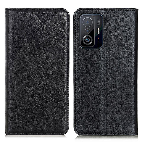 Coque Portefeuille Livre Cuir Etui Clapet K01Z pour Xiaomi Mi 11T Pro 5G Noir