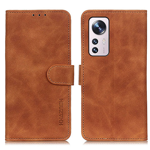 Coque Portefeuille Livre Cuir Etui Clapet K01Z pour Xiaomi Mi 12 Lite 5G Marron