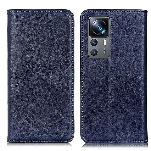 Coque Portefeuille Livre Cuir Etui Clapet K01Z pour Xiaomi Mi 12T Pro 5G Bleu