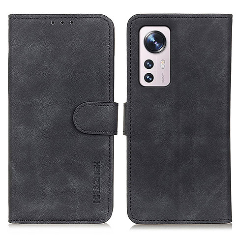 Coque Portefeuille Livre Cuir Etui Clapet K01Z pour Xiaomi Mi 12X 5G Noir