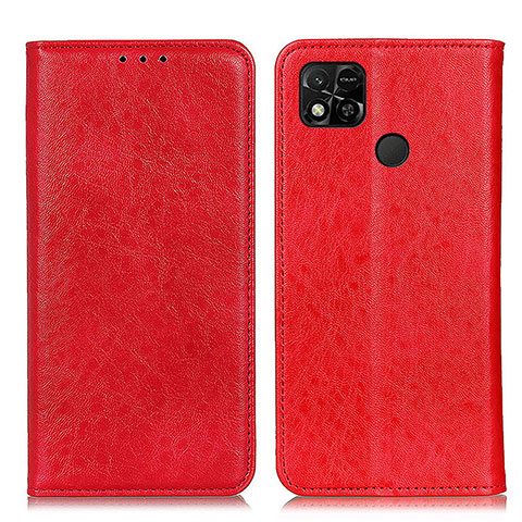 Coque Portefeuille Livre Cuir Etui Clapet K01Z pour Xiaomi POCO C3 Rouge