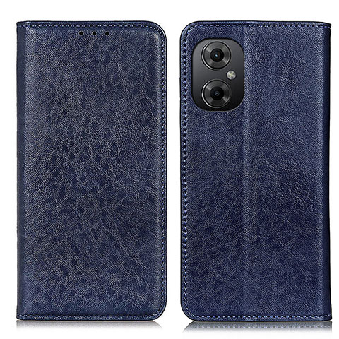 Coque Portefeuille Livre Cuir Etui Clapet K01Z pour Xiaomi Poco M4 5G Bleu