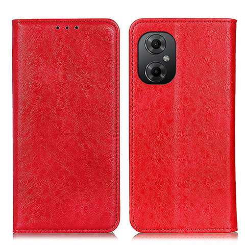 Coque Portefeuille Livre Cuir Etui Clapet K01Z pour Xiaomi Poco M4 5G Rouge