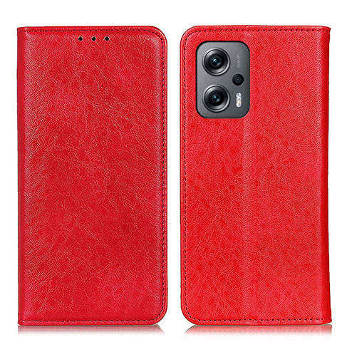 Coque Portefeuille Livre Cuir Etui Clapet K01Z pour Xiaomi Poco X4 GT 5G Rouge