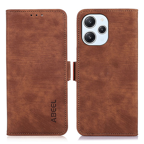 Coque Portefeuille Livre Cuir Etui Clapet K01Z pour Xiaomi Redmi 12 4G Marron