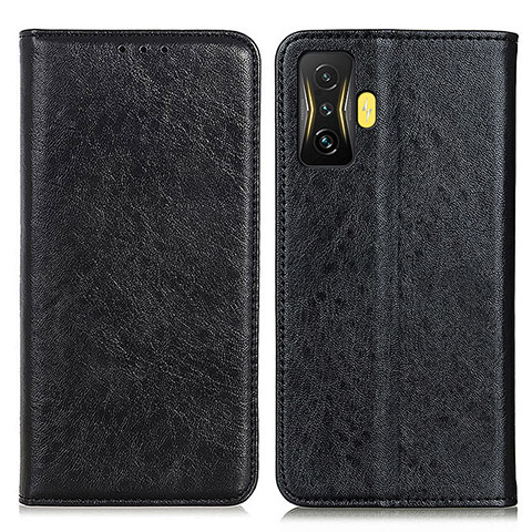 Coque Portefeuille Livre Cuir Etui Clapet K01Z pour Xiaomi Redmi K50 Gaming 5G Noir