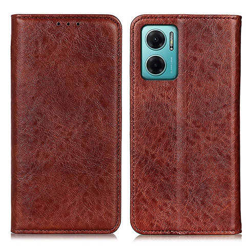 Coque Portefeuille Livre Cuir Etui Clapet K01Z pour Xiaomi Redmi Note 11E 5G Marron