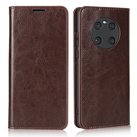 Coque Portefeuille Livre Cuir Etui Clapet K02 pour Huawei Mate 40 Marron