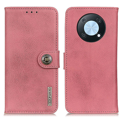 Coque Portefeuille Livre Cuir Etui Clapet K02Z pour Huawei Enjoy 50 Pro Rose