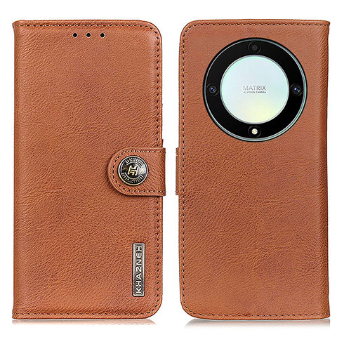 Coque Portefeuille Livre Cuir Etui Clapet K02Z pour Huawei Honor Magic5 Lite 5G Marron