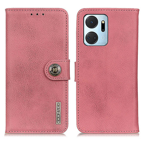 Coque Portefeuille Livre Cuir Etui Clapet K02Z pour Huawei Honor X7a Rose