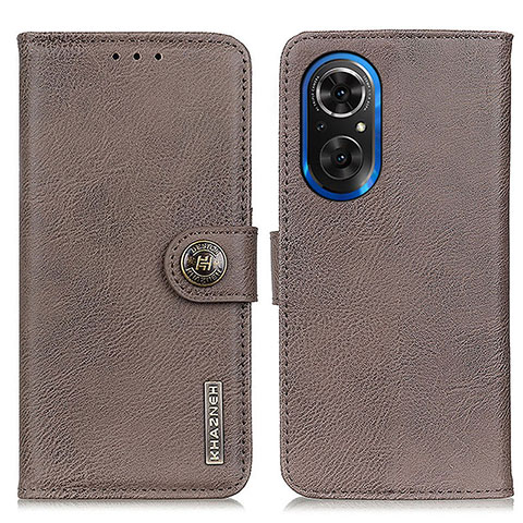 Coque Portefeuille Livre Cuir Etui Clapet K02Z pour Huawei Nova 9 SE Gris