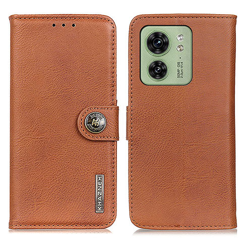 Coque Portefeuille Livre Cuir Etui Clapet K02Z pour Motorola Moto Edge 40 5G Marron