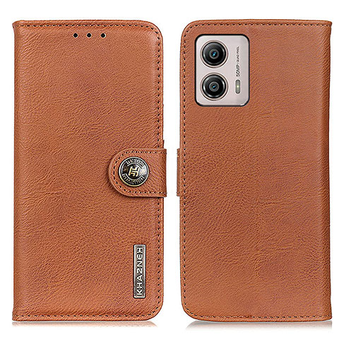 Coque Portefeuille Livre Cuir Etui Clapet K02Z pour Motorola Moto G53y 5G Marron