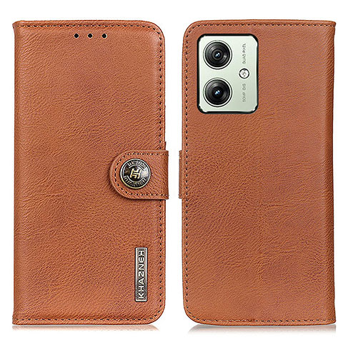 Coque Portefeuille Livre Cuir Etui Clapet K02Z pour Motorola Moto G54 5G Marron