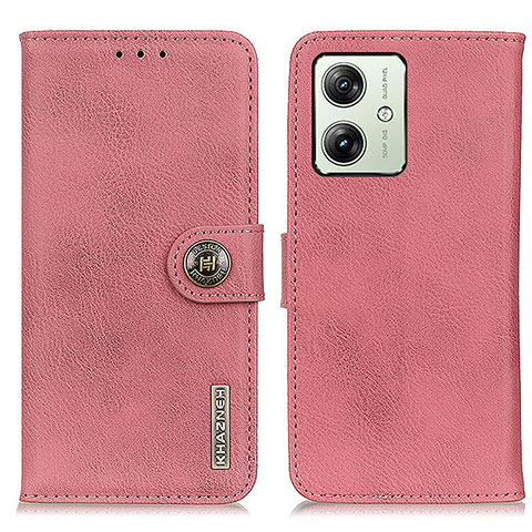 Coque Portefeuille Livre Cuir Etui Clapet K02Z pour Motorola Moto G54 5G Rose